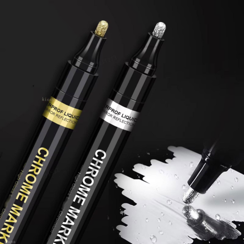 (3pcs silver) 1-5Pcs Chrome Paint Marker Reflective Liquid Mirro 1