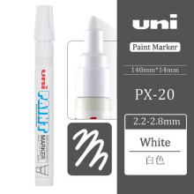 (1pcs White PX20) 1Piece of Japanese Px-20 Paint Pen Touch-up Pen 1