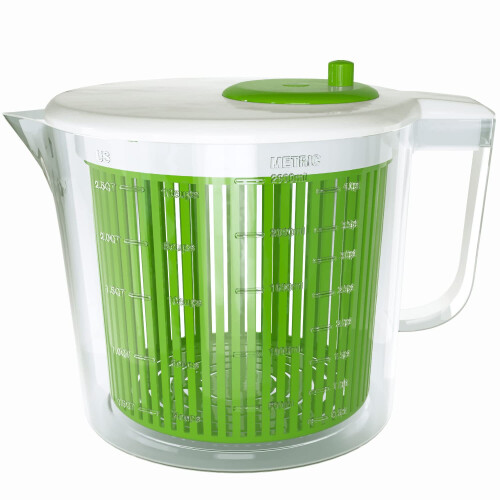 Single Serve Small Salad Spinner - Mini Prep Lettuce Spinner and Dryer