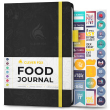 Clever Fox Food Journal  Tgliches Ernhrungstagebuch, Mahlzeitenplaner zum Verfolgen von Kalorien und Nhrstoffen, Gewichtstracker, Notizbuch A5 (s