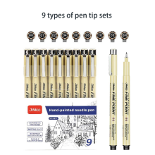(9pcs) 12/9/6Pcs Markers Micro Pen Kawaii Manga Hand-pain