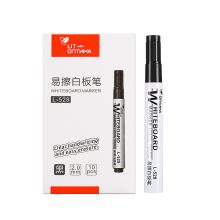 (black) 10pcs Whiteboard Marker Set,2.0mm Nib,Black Blue R