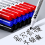 (black) 10pcs Whiteboard Marker Set,2.0mm Nib,Black Blue R 3