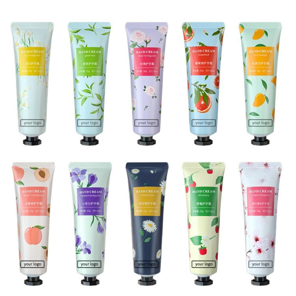 (10 pcs/with Gift Box) Hand Cream Gift Set For Women And Girls,mother&apos;s Day Gift,natural Plant Hand Cream For Dry Hands,mini Hand Cream Travel Size Bulk Body Moisturize
