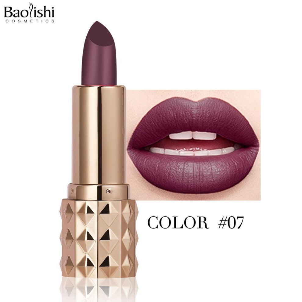 (7#) 12-color Velvet Matte Lipsticks Long-lasting Waterproof And Smudge-proof Lipstick Perfect Valentine&apos;s Day Gift For Women Valentine&apos;s Day Gif