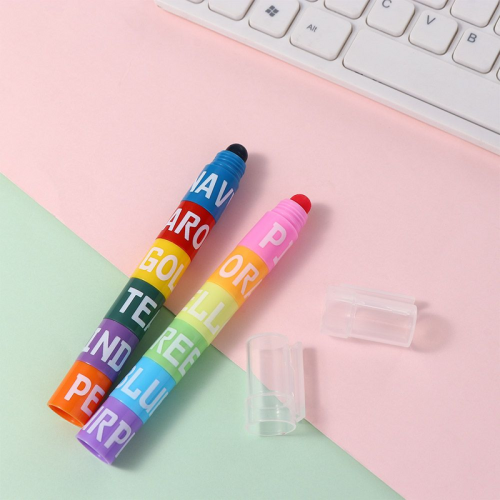 (-3 2pcs) Student Crayon School Office Supplies Graffiti Hig 1