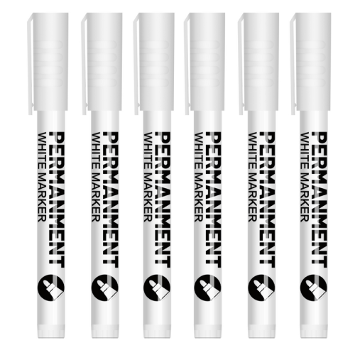 (6pack) White Paint Pen for Rock Painting,Stone,Ceramic,Gl