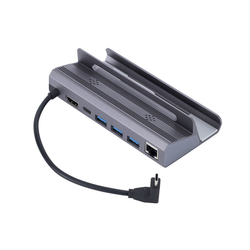 6 In 1 Usb C Hub Docking Station To -Compatible 4K60hz Rj45 Pd100w Dock 3.0 Hub 4852694766924