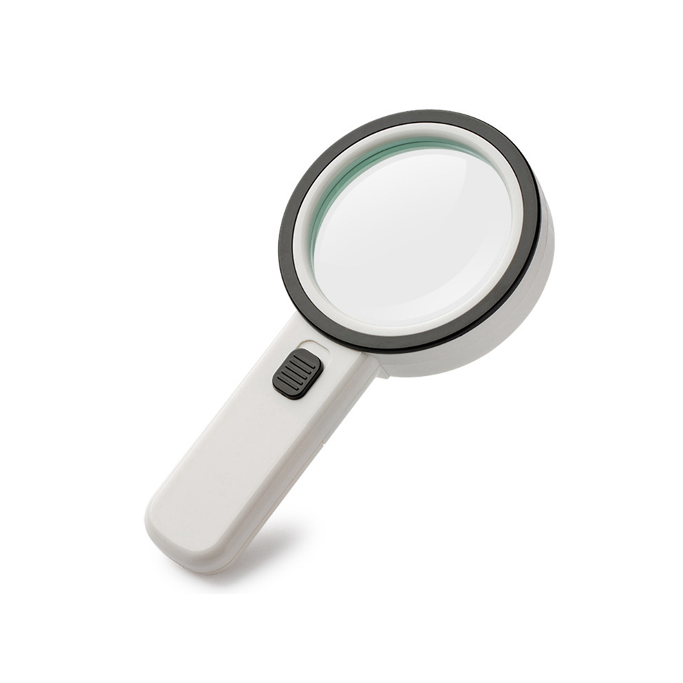 Torribaly Hand-Held 30X High Magnification Magnifier With 12 Led Lamp Beads Is Suitable For The Elderly To Read
