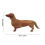 15,7 polegadas Dachshund Dog Jantar Prato Queijo Tábua Corte Charcutaria Bonito Natal 4