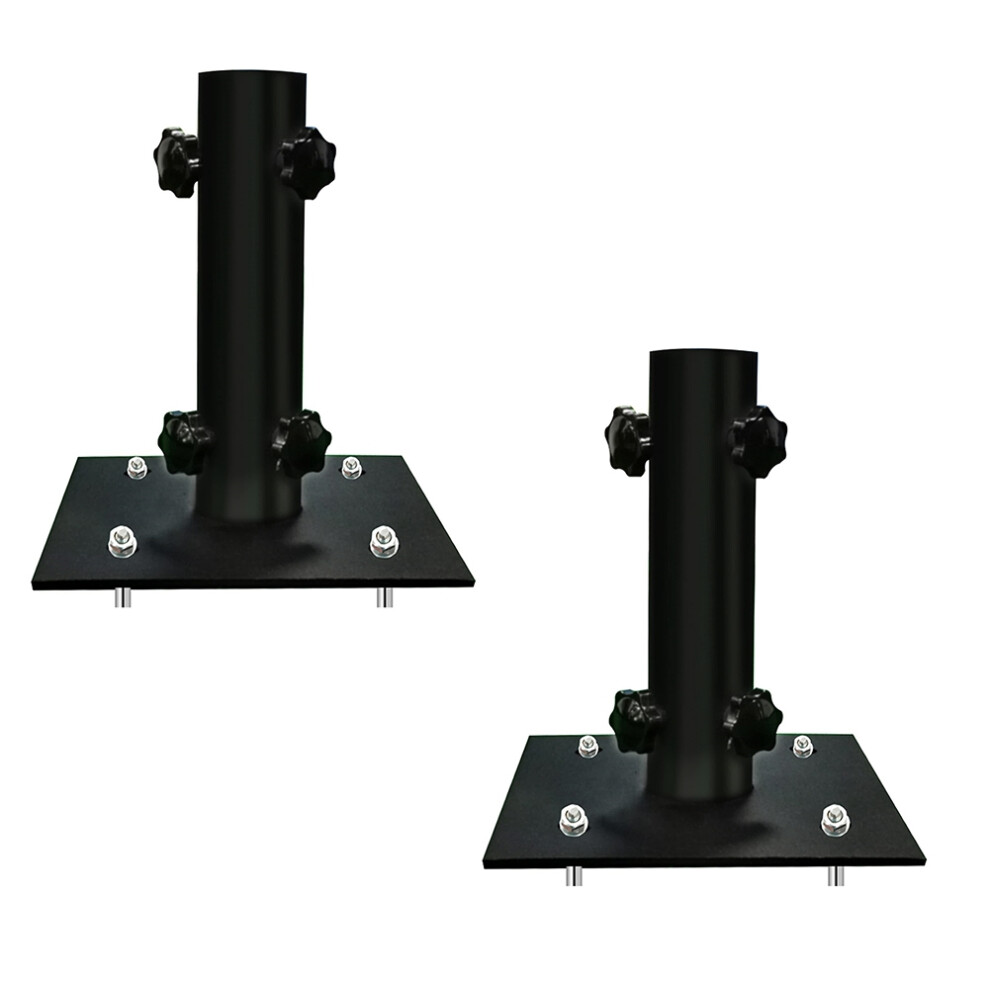 Lot de 2 supports de parasol multifonctions pour terrasse, design pelouse avec fixation sur piquet, facile à transporter, base de table
