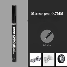 (YW-Silver 0.7mm) Electroplating Mirror Silver Paint Pen Hand-repair