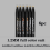 (1.2MM full set 6pc) Electroplating Mirror Silver Paint Pen Hand-repair 1