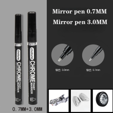 (Silver-0.7mm-3.0mm) Electroplating Mirror Silver Paint Pen Hand-repair