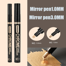(copper-1mm-3mm) Electroplating Mirror Silver Paint Pen Hand-repair