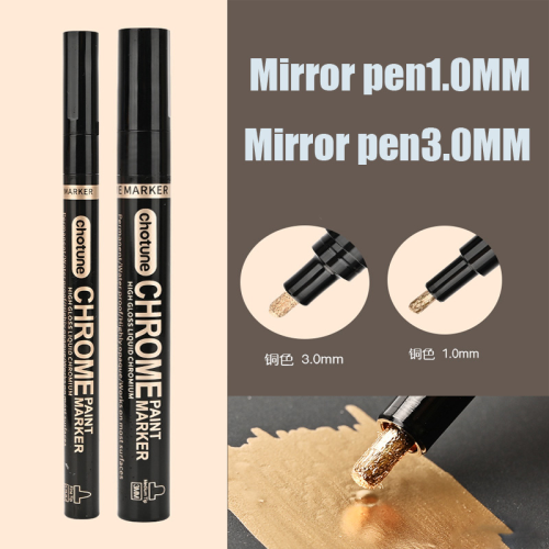 (copper-1mm-3mm) Electroplating Mirror Silver Paint Pen Hand-repair