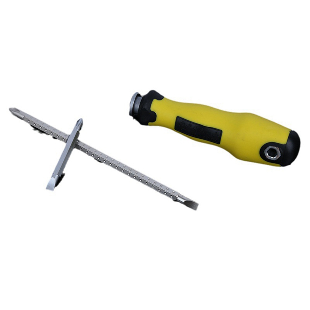 Schraubendreher Bit Set Magnetische Hand Werkzeug Vier Einziehbare Abnehmbare-image