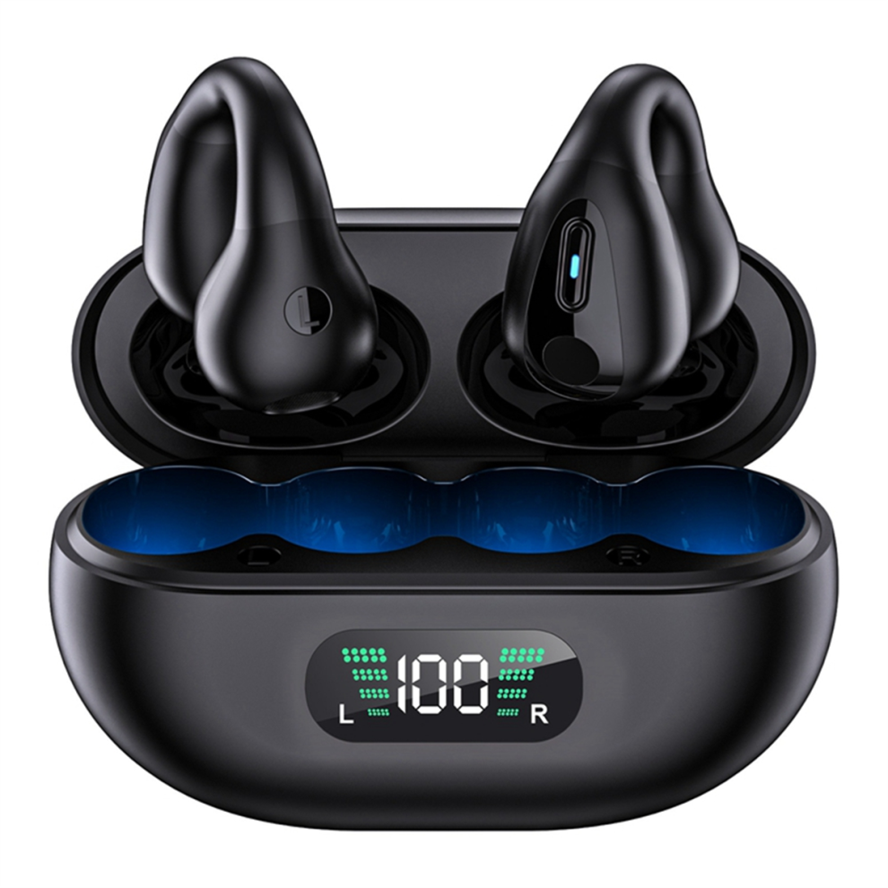 Wirelessbluetooth Headset Does Not Enter The Ear Bone Conduction Clip-Ear Motion Noise Reduction Running Waterproofb 4852694776060