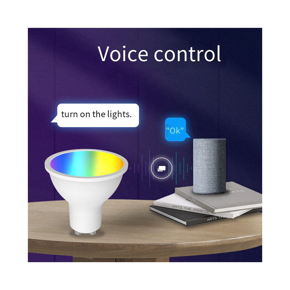 Ampoule RGB 5 W avec interface, télécommande, variateur, Wi-Fi, graffiti, maison connectée, LED, multifonction