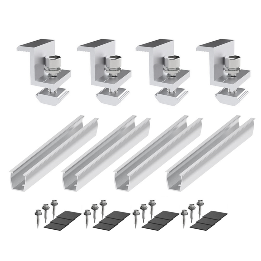 Solar Panel Mount Bracket Photovoltaic Rail Fastening Module With Mid For Trapezoidal Roof 30Mm 4852694777692