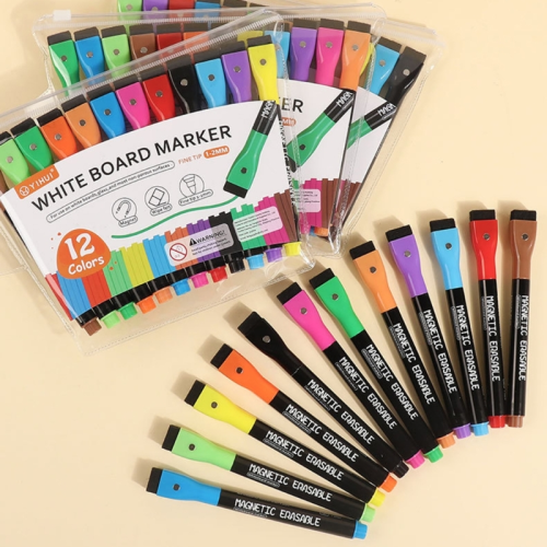 (Red) Whiteboard Marker Magnetic Whiteboard Pens & Erase 1
