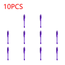 (10PCS Purple) 10-1PC Invisible Ink Pen Luminous Light Pen Secret