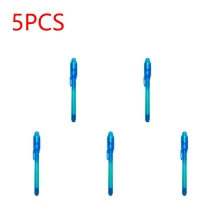 (5PCS Navy Blue) 10-1PC Invisible Ink Pen Luminous Light Pen Secret