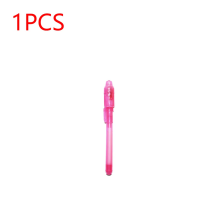 (1PC Light Pink) 10-1PC Invisible Ink Pen Luminous Light Pen Secret