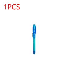 (1PC Navy Blue) 10-1PC Invisible Ink Pen Luminous Light Pen Secret