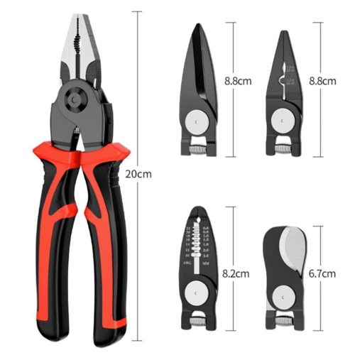5-In-1 Combination Interchangeable Pliers Set, Multifunctional Set Vise Tool 2