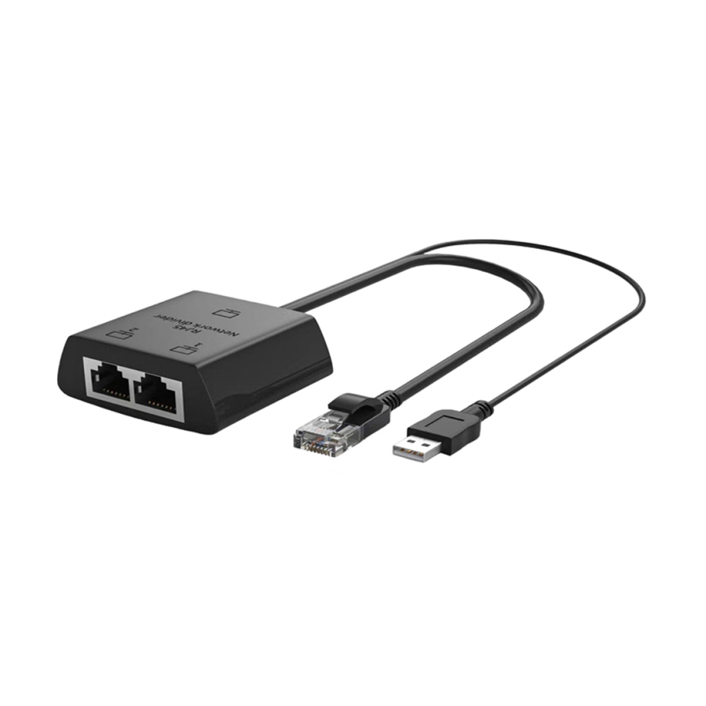 Adaptateur répartiteur RJ45 1 vers 2 Ethernet compatible Cat5 Cat5E, rallonge de câble réseau pour routeur et ordinateur portable (mâle)