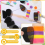 Σφουγγάρια Face Paint Painting Black High Density για έργα τέχνης και σώμα (24 πέταλα + 24 Half Moon) 5