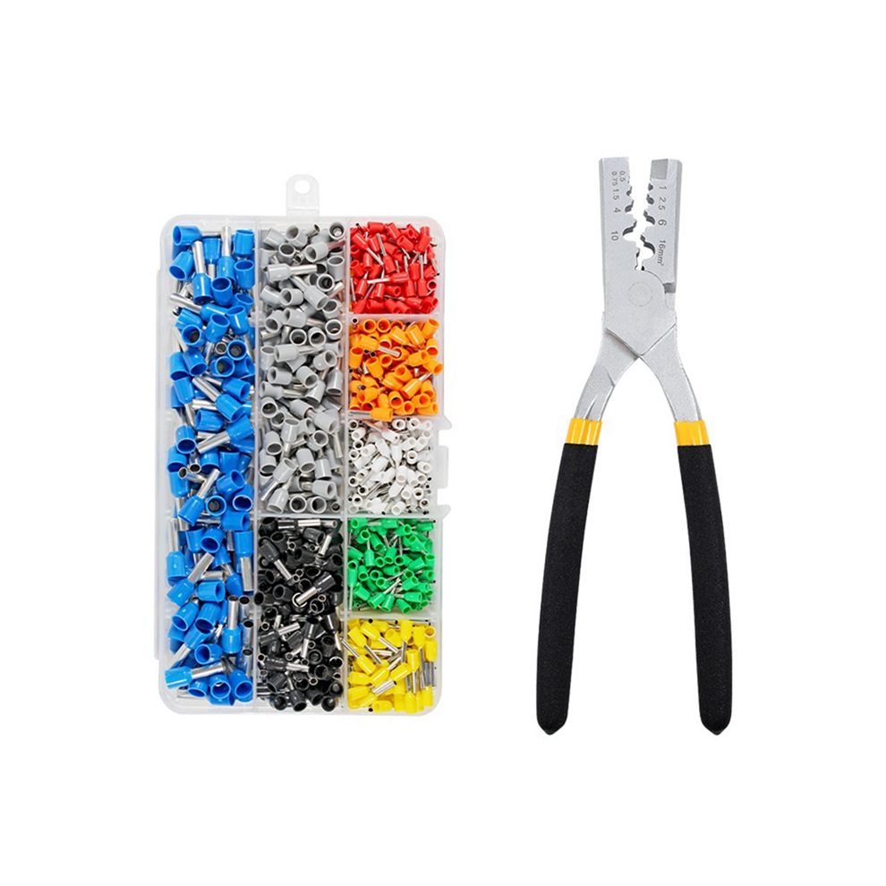Combination Set Of Crimping Pliers Pz0.5-16 Tube With 800 Pieces Ve Pin Terminal. 4853931631371