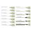 (6Pcs set B-2) Black Micro Fine Point Pen Fineliner Ink Pens Prec 7