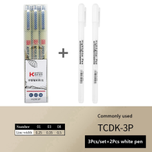 (5Pcs set B-2) Black Micro Fine Point Pen Fineliner Ink Pens Prec