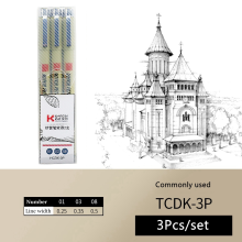 (3Pcs set B-1) Black Micro Fine Point Pen Fineliner Ink Pens Prec