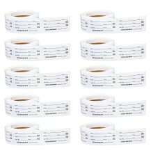 1 X 2In Self-Adhesive Removable Freezer Food Labels Cooler Storage Stickers for Reusable Containers 10 Roll