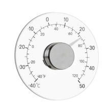 Fensterthermometer für den Innen- und Außenbereich, transparentes Zifferblatt, wettergenaue Messwerte für das Home Office