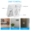1Set Wireless Freezer Thermometer 2 Remote Sensors Alarm Low Temperature Refrigerator Clock 9