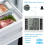 1Set Wireless Freezer Thermometer 2 Remote Sensors Alarm Low Temperature Refrigerator Clock 8