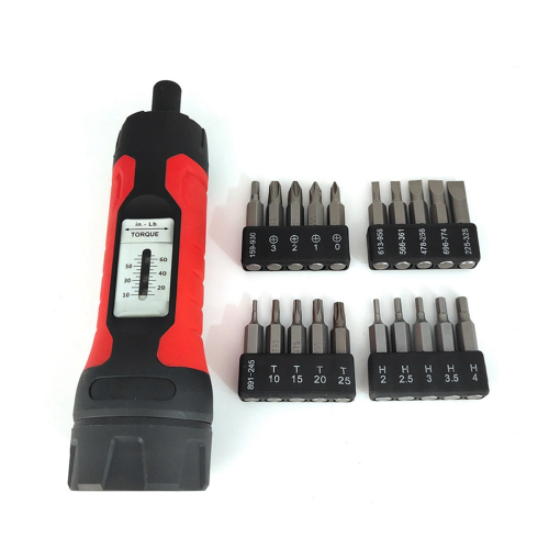 Adjustable Manual Torque Screwdriver Set with 20 Bits. 1