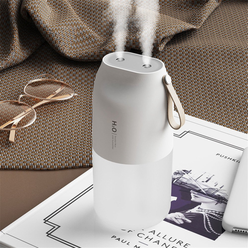 Wireless Air Humidifier Diffuser Rechargeable Double Nozzle Essential Oil Mist Maker Humidifier,White 2