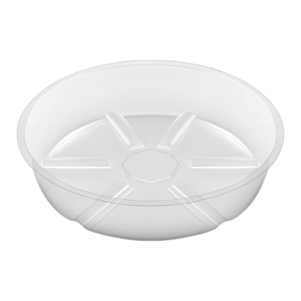 10 Pack Plant Saucers Drip Tray 6 Inch Clear Plastic Flower Pot for Indoor Plants, Pots