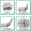 Adjustable 180 Degree Hinge, Locking Hinge Folding Door Leaf Table 4PCS 7