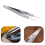 3 τεμ. Reverse Tweezers Ceramic Set - Ανθεκτικό σε υψηλές θερμοκρασίες, μη αγώγιμο, ανοξείδωτο 9