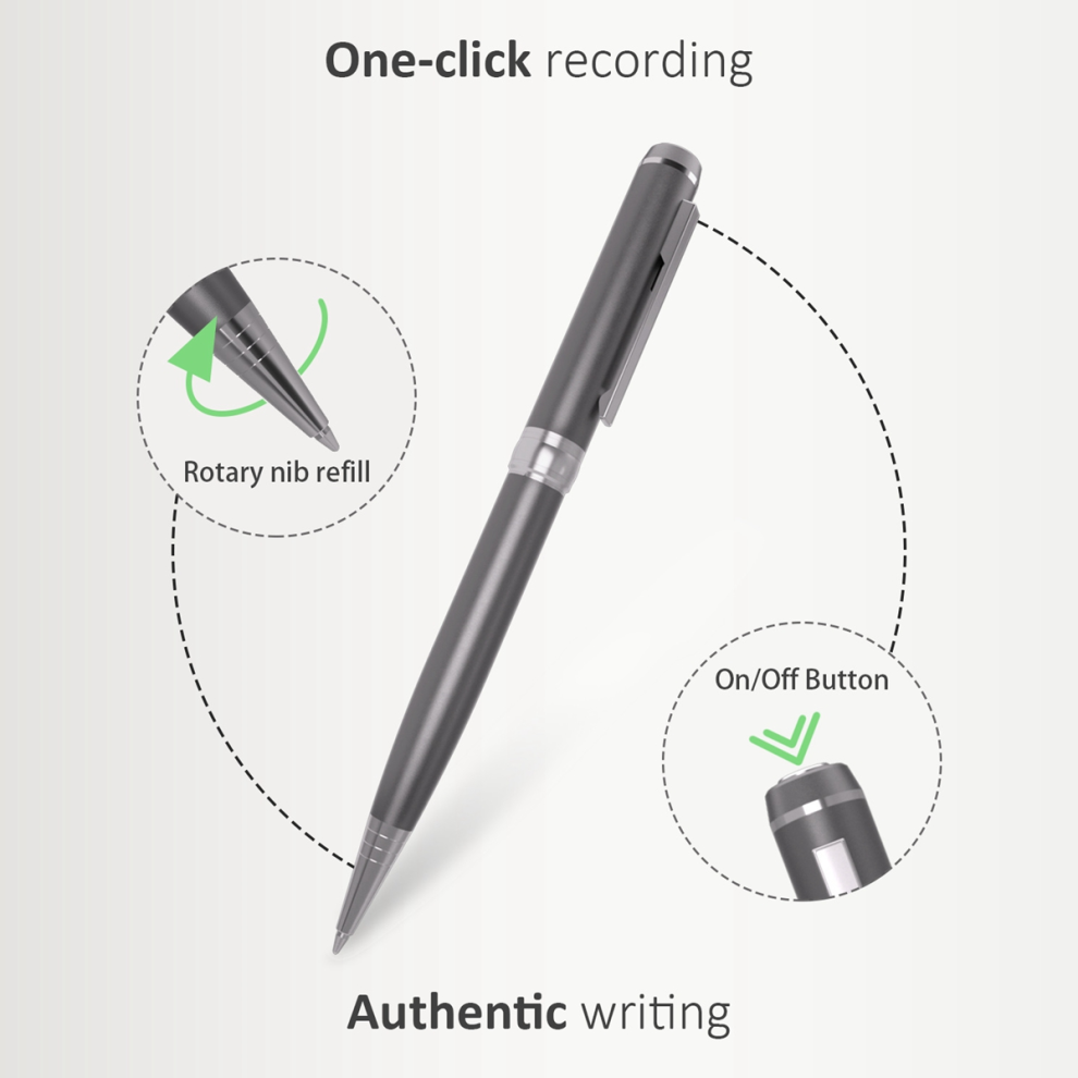 Professional Voice Recording Pen 32G Smart Noise Reduction Recorder Dictaphone Activation Pen-A-image-OPC-PGHHNTT-NEW