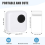 Mini Sticker Printer Bluetooth Thermal with 10 Rolls Papers and Stickers for Picture, Receipt, Notes, Black 5