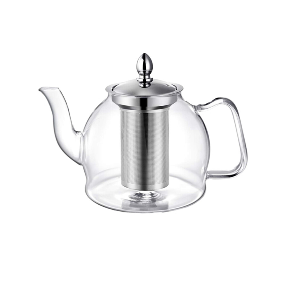 1000Ml Glass Teapot with Removable Infuser, Stovetop Safe Tea Kettle, Blooming and Loose Leaf Maker Set