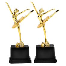 2 Pack Ballet Trophya Lasten Golden Trophy Awards -kilpailukupit tanssikirjallisuusnäyttelyyn
