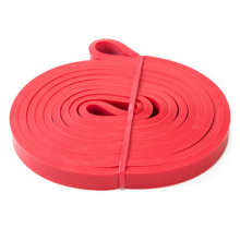 Fascia di resistenza in lattice resistente, elastica, per esercizi di forza, trazioni, rafforzamento ausiliario, 1,3 cm, rosso
